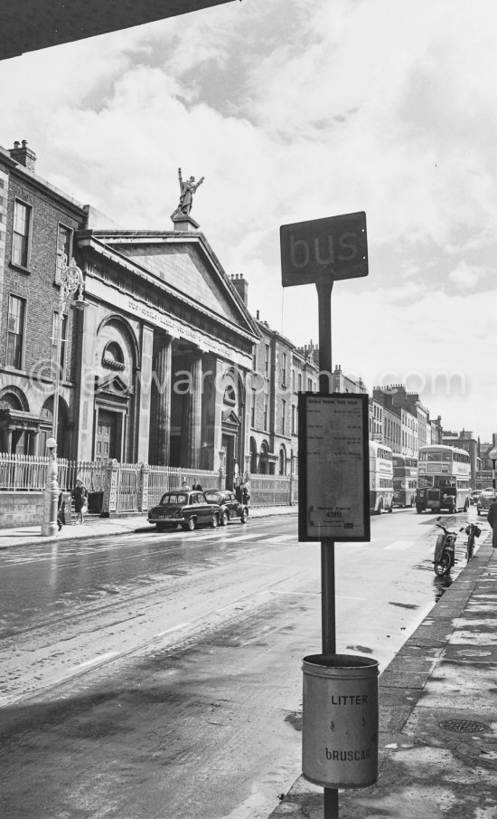 St Andrew’s Church. James Joyce wrote about the church as All Hallows in Ulysses, after the ancient Priory on whose lands it is built. Dublin 1963. - Photo by Edward Quinn