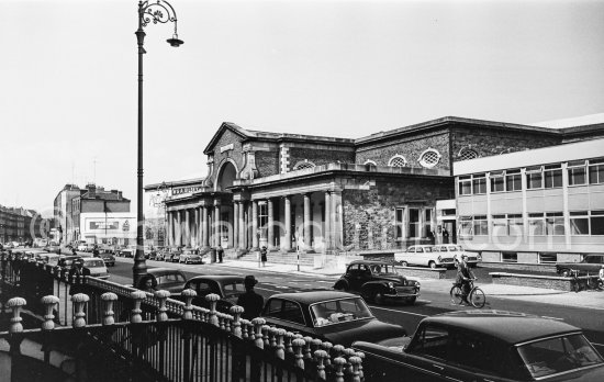 Harcourt St railway station. Closed 1958. Dublin 1963. - Photo by Edward Quinn
