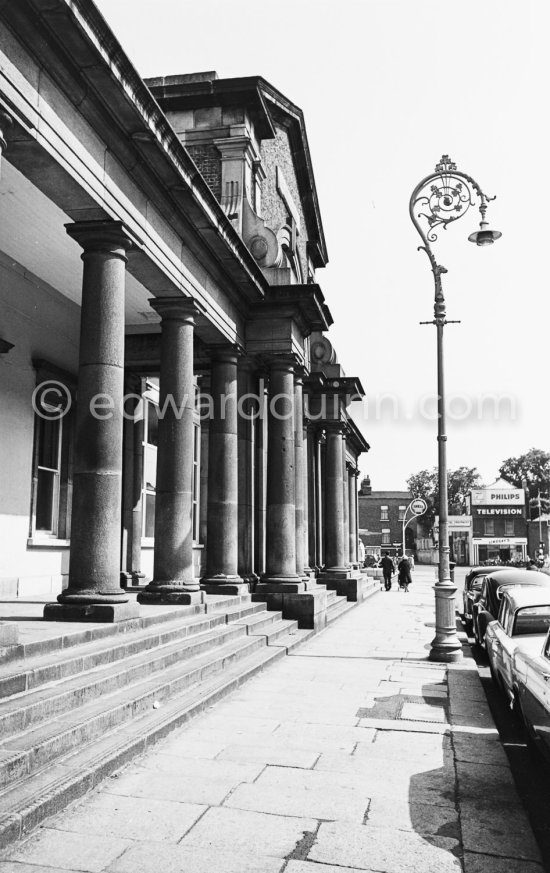 Former Harcourt St railway station. Closed 1958. Dublin 1963. - Photo by Edward Quinn