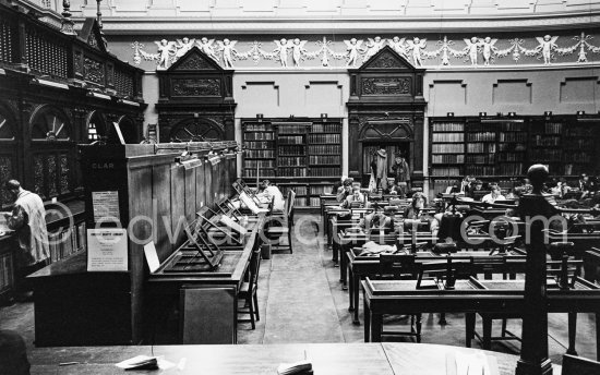 Dubliners studying at the National Library. Dublin 1963. - Photo by Edward Quinn