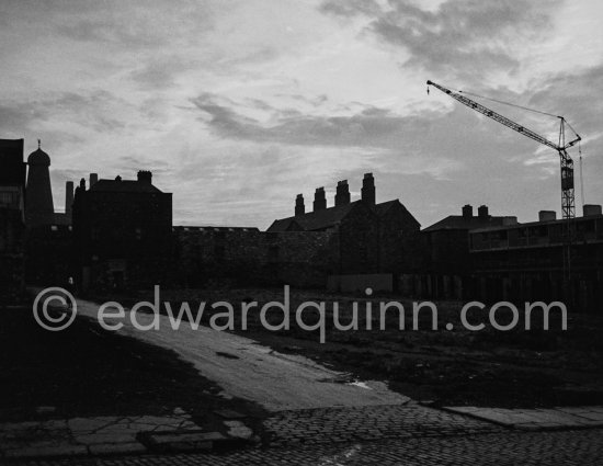 Evening sky at Kilmainham. Dublin 1963. - Photo by Edward Quinn