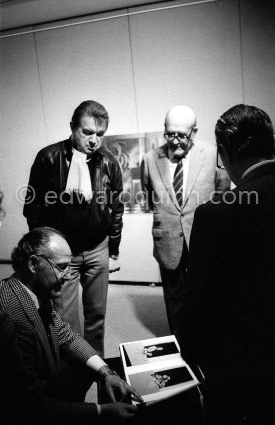 Francis Bacon at Marlborough Fine Art London 1981. - Photo by Edward Quinn