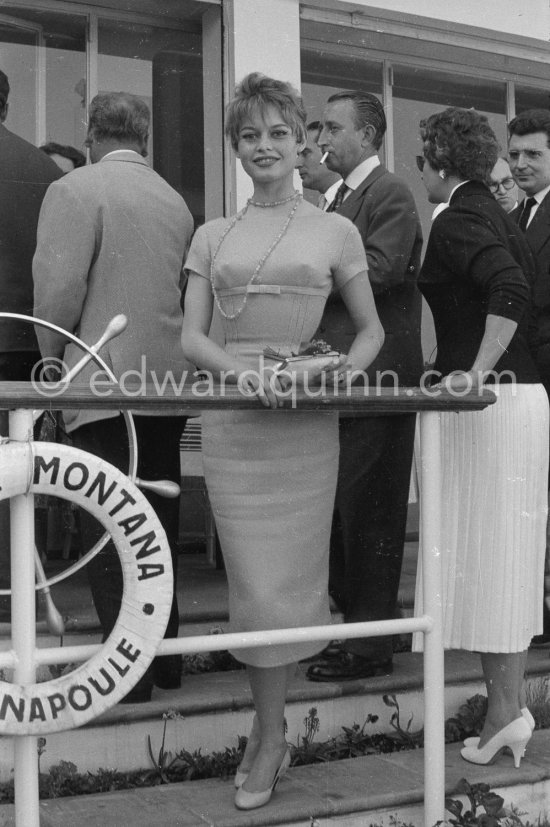 Brigitte Bardot. Cannes Film Festival 1956. - Photo by Edward Quinn