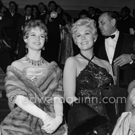 Brigitte Bardot and Kim Novak. Cannes Film Festival 1956. - Photo by Edward Quinn