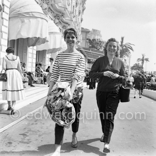 Brigitte Bardot, Cannes Film Festival 1956. - Photo by Edward Quinn