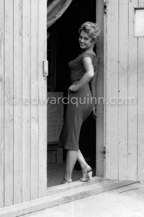 Brigitte Bardot At The Studios De La Victorine, During Filming Of “et Dieu Créa La Femme”. Nice 1956. - Photo by Edward Quinn
