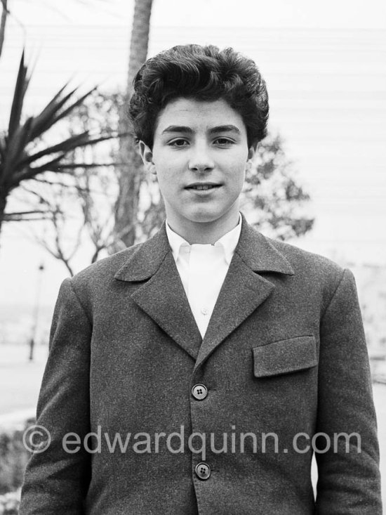 Roberto Benzi, young conductor, former child actor. Nice 1952. - Photo by Edward Quinn