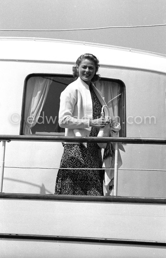 Ingrid Bergman. Cannes 1956. - Photo by Edward Quinn