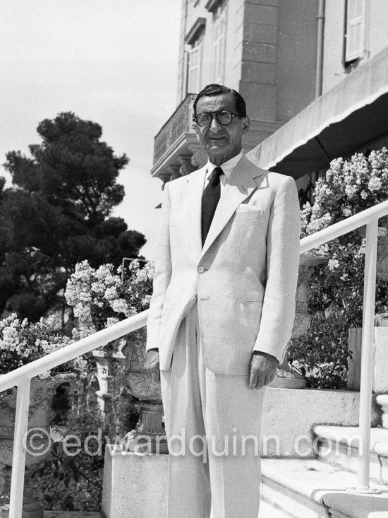 Irving Berlin, American composer at Eden Roc. Cap d’Antibes 1951. - Photo by Edward Quinn