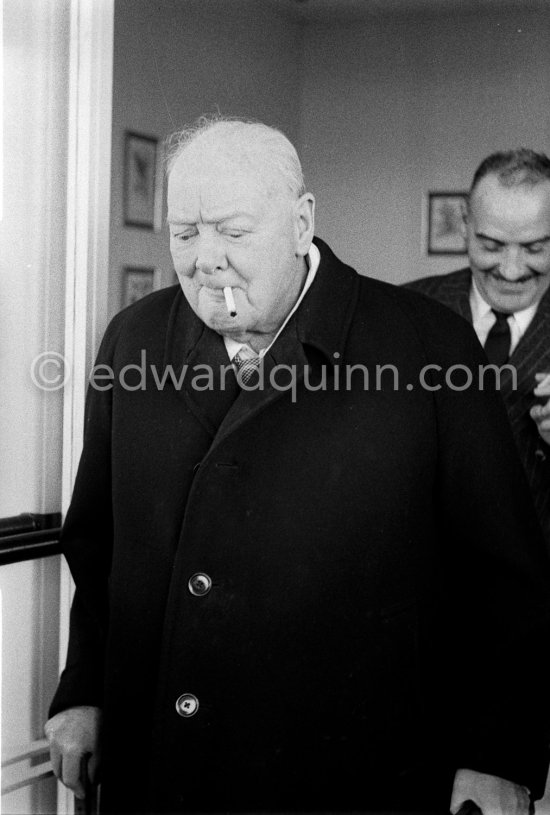 Sir Winston Churchill. Monte Carlo 1959. - Photo by Edward Quinn