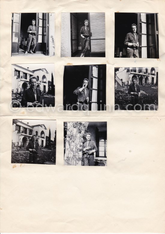Jean Cocteau at Villa Santo Sospir. Saint-Jean-Cap-Ferrat 1954. - Photo by Edward Quinn