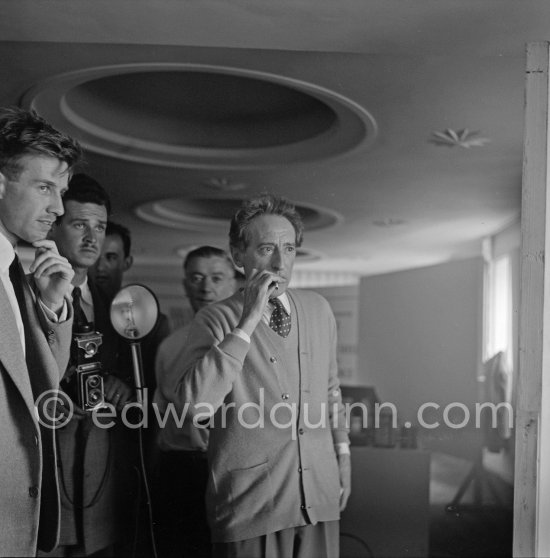 Jean Cocteau, Cannes Film Festival. Cannes 1953. - Photo by Edward Quinn