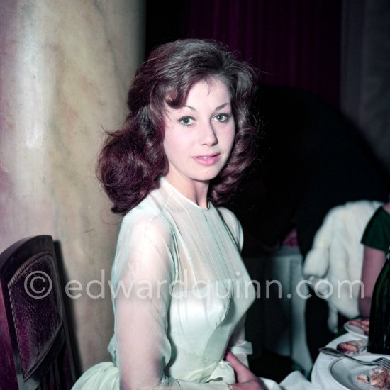 Mylène Demongeot. Cannes Film Festival 1959. - Photo by Edward Quinn