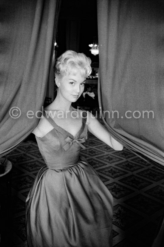 Mylène Demongeot. Cannes 1957. - Photo by Edward Quinn