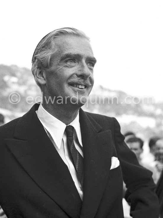English Prime Minister Sir Anthony Eden. Villefranche1953. - Photo by Edward Quinn