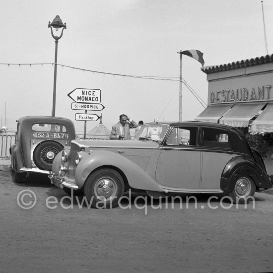 Bentley Mark VI, Chassis-Nr. #B158LJ. Near Vallauris 1953. Detailed info on this car by expert Klaus-Josef Rossfeldt see About/Additional Infos. - Photo by Edward Quinn