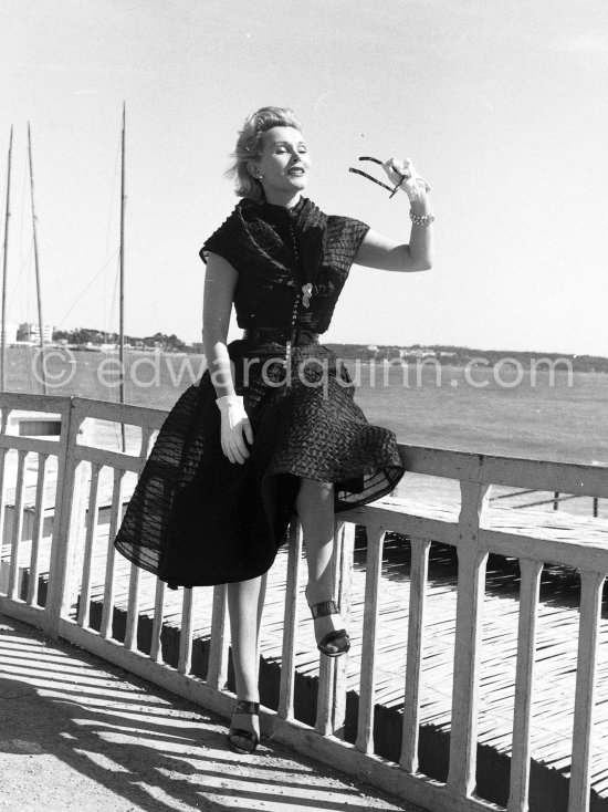 Zsa Zsa Gabor. Cannes 1963. - Photo by Edward Quinn