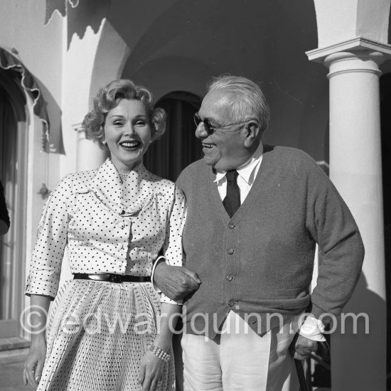 Zsa Zsa Gabor and Prince Aga Khan. Villa Yakymour, Le Cannet 1953. - Photo by Edward Quinn