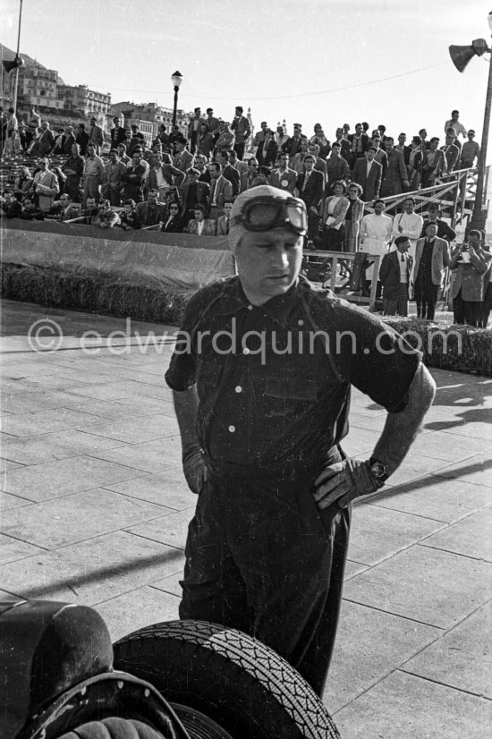 Juan Manuel Fangio. Grand Prix Automobile de Monaco 1950 - Photo by Edward Quinn
