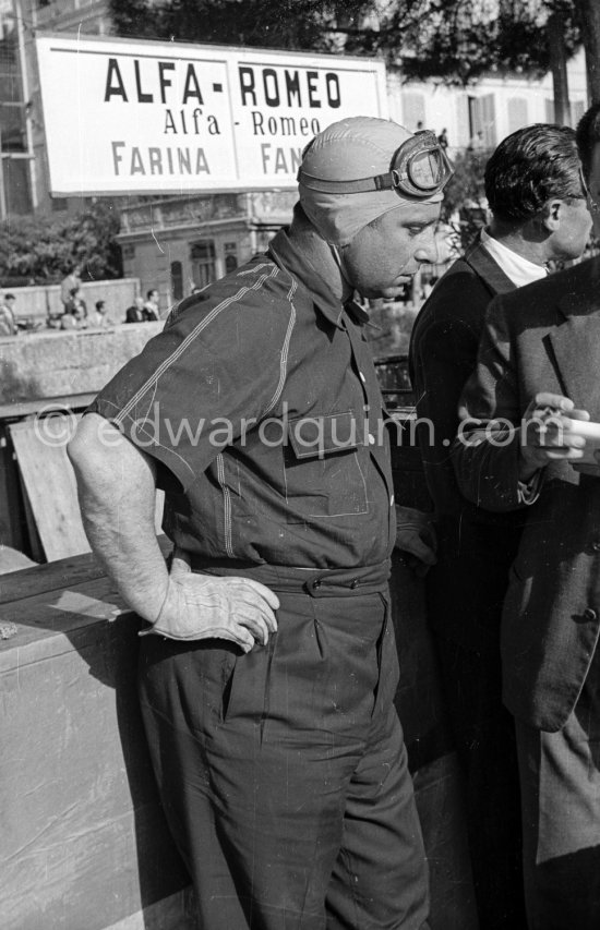 Juan Manuel Fangio, winner of the Monaco Grand Prix 1950. - Photo by Edward Quinn
