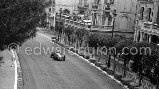 Prince Bira, (50) on Maserati 4CLT. Monaco Grand Prix 1950. - Photo by Edward Quinn