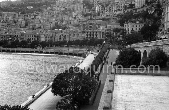 The corner of Bureau de Tabac. Monaco Grand Prix 1950. - Photo by Edward Quinn