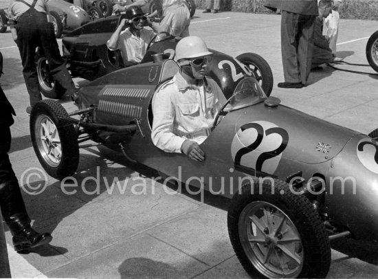 Stirling Moss, (22) Cooper Jap. Winner of the "The Prix de Monte-Carlo". Formula 3 Grand Prix, called "The Prix de Monte-Carlo". Monaco 1950. - Photo by Edward Quinn