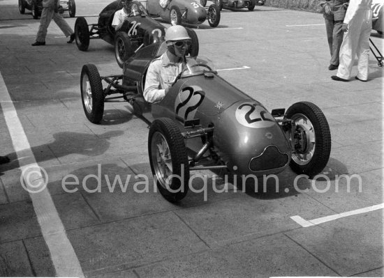 Stirling Moss, (22) Cooper Jap. Winner of the "The Prix de Monte-Carlo". Formula 3 Grand Prix, called "The Prix de Monte-Carlo". Monaco 1950. - Photo by Edward Quinn