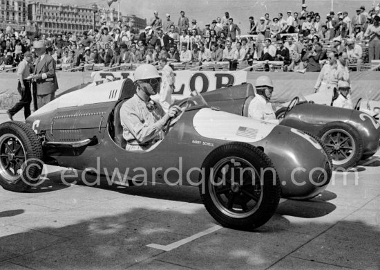 Harry Schell, (6) Cooper Jap and Bill Aston, (20) Cooper Jap. Formula 3 Grand Prix, called "The Prix de Monte-Carlo". Monaco 1950. - Photo by Edward Quinn