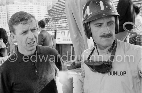 Tony Brooks and Graham Hill. Monaco Grand Prix 1961. - Photo by Edward Quinn