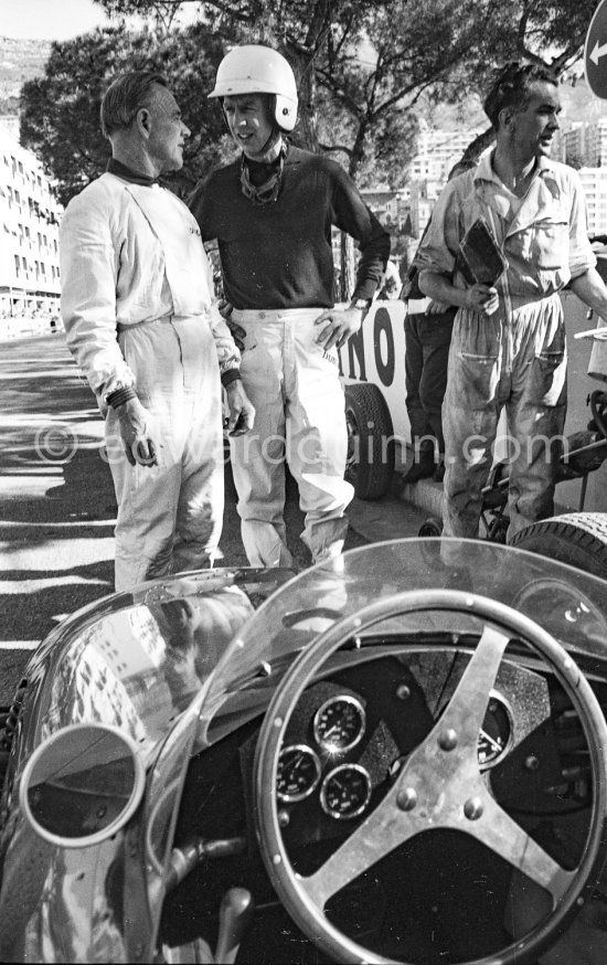Tony Brooks, (16) B.R.M.-Climax. Monaco Grand Prix 1961. - Photo by Edward Quinn