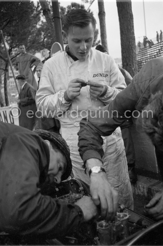 Bruce McLaren, winner of the race. Monaco Grand Prix 1962. - Photo by Edward Quinn