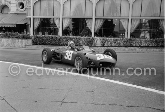 Lorenzo Bandini (38) Ferrari 156. Monaco Grand Prix 1962. - Photo by Edward Quinn