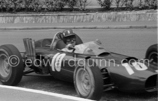 Graham Hill, (10) B.R.M. P57. Monaco Grand Prix 1962. - Photo by Edward Quinn