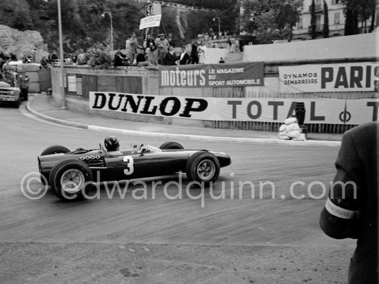 Graham Hill, (3) BRM P261. Monaco Grand Prix 1965. - Photo by Edward Quinn