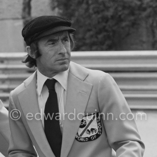 Jackie Stewart, one time world champion, covered the Monaco Grand Prix 1978 for the American TV company ABC. - Photo by Edward Quinn