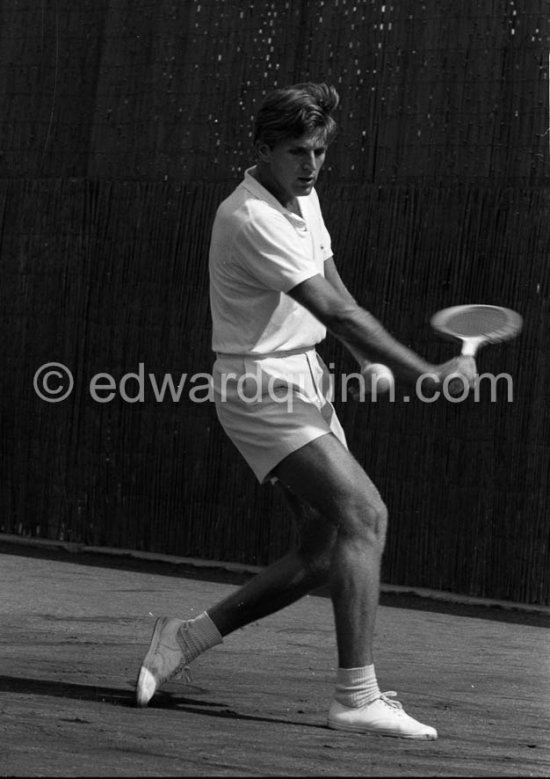 Jean-Noel Grinda, tennis playboy. Nice 1959. - Photo by Edward Quinn