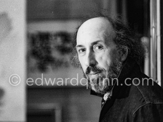 Richard Hamilton, "Inventor of Pop Art" at his studio. London 1977. - Photo by Edward Quinn