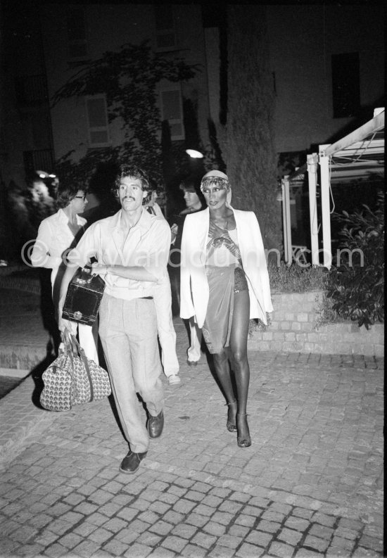 Grace Jones, Hotel Byblos, Saint-Tropez 1978. - Photo by Edward Quinn