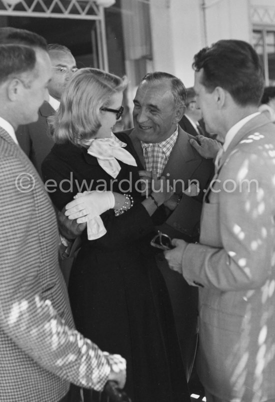Grace Kelly, Charles Vanel and Cannes Festival founder and president Robert Favre Le Bret. Cannes Film Festival 1955. - Photo by Edward Quinn