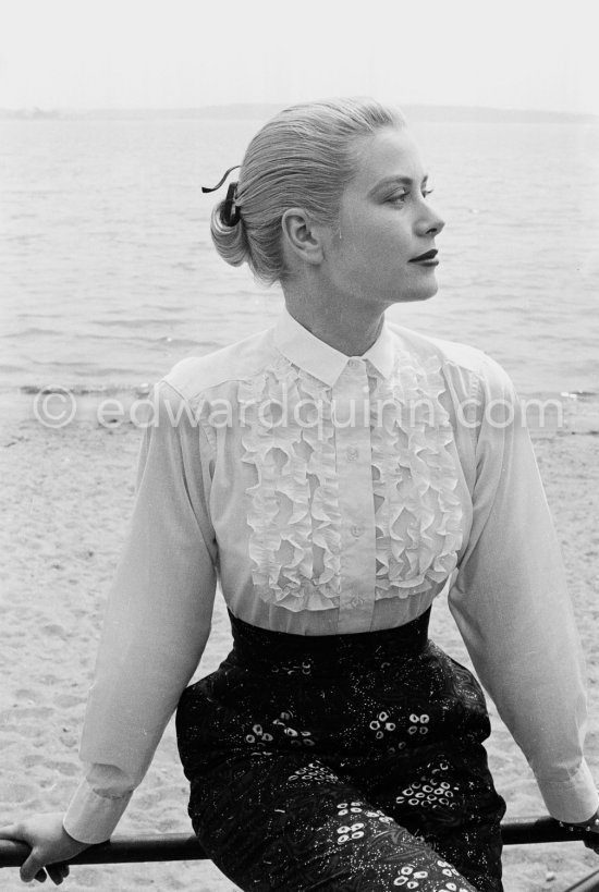 Grace Kelly. Cannes Film Festival. Cannes harbor 1955. - Photo by Edward Quinn