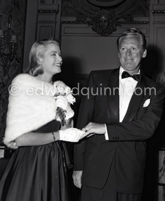 Grace Kelly and Van Johnson. Cannes Film Festival 1955 - Photo by Edward Quinn