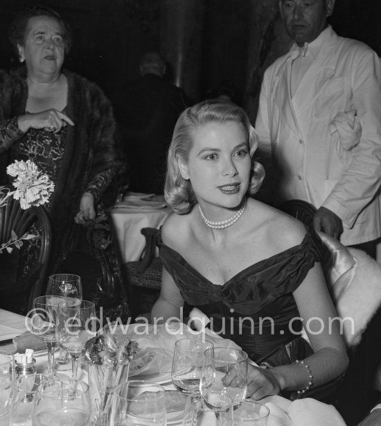 Grace Kelly and Elsa Maxwell. Cannes Film Festival 1955. - Photo by Edward Quinn