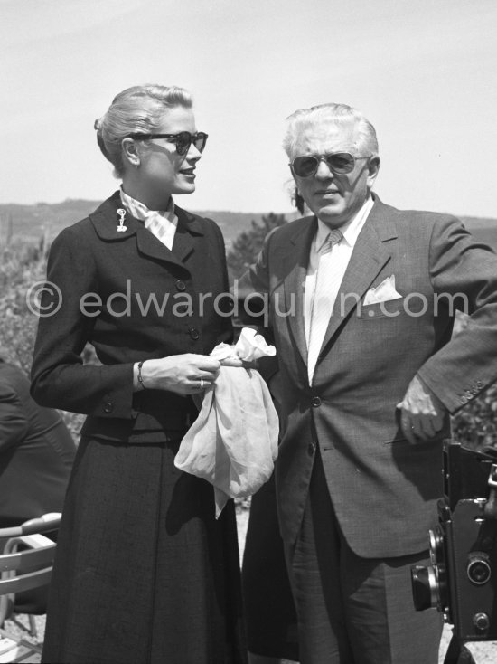Grace Kelly and film director and producer Anatole Litvak. Cannes Film Festival 1955. - Photo by Edward Quinn
