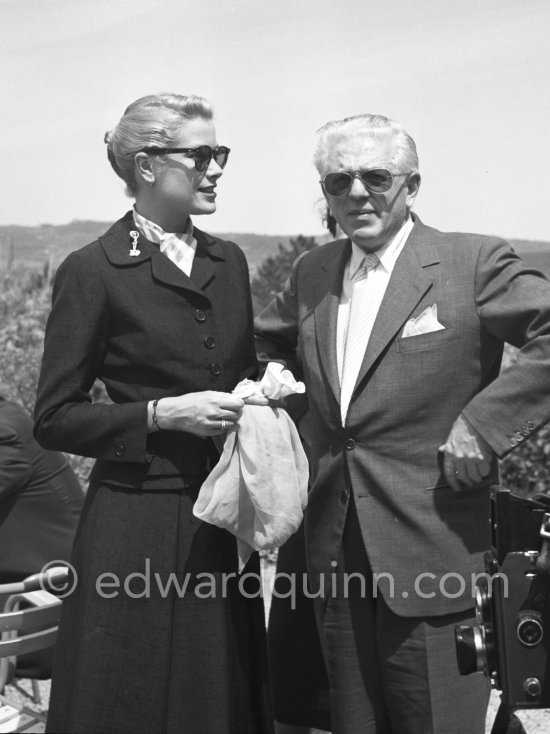 Grace Kelly and film director and producer Anatole Litvak. Cannes Film Festival 1955. - Photo by Edward Quinn