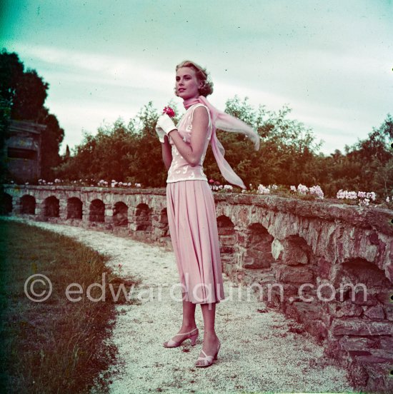 Grace Kelly during filming of "To Catch a Thief" 1954. - Photo by Edward Quinn