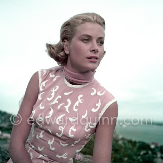 Grace Kelly during filming of "To Catch a Thief" 1954. - Photo by Edward Quinn