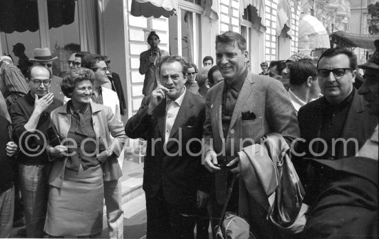 In 1963 Luchino Visconti (left) got the Palme d’or for his film "Il Gattopardo" ("The Leopard") at the Cannes Film Festival. Burt Lancaster (right). Cannes 1963 - Photo by Edward Quinn