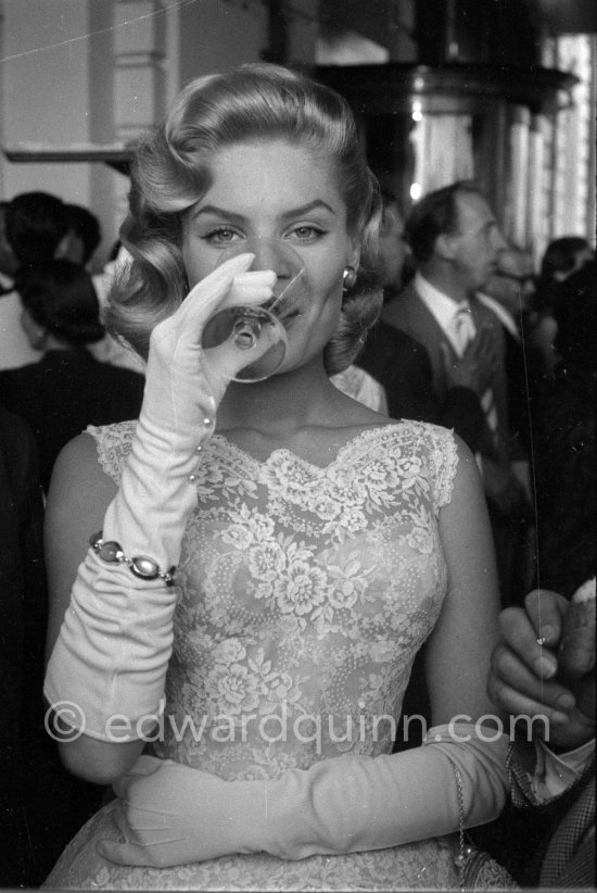 Belinda Lee, Cannes Film Festival 1956. - Photo by Edward Quinn