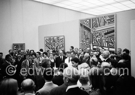Inauguration of Musée Fernand Léger, Biot, May 13 1960. - Photo by Edward Quinn